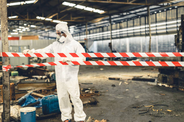 Professional Hoarding Cleanup technician working in Elizabethport, NJ
